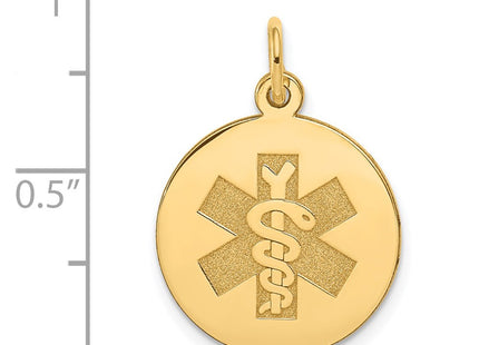 14K gold pendant, another view