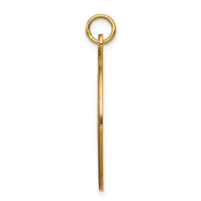 14K Round Non-enameled Medical Jewelry Pendant, 33 x 25.3mm