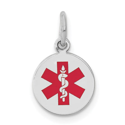 14K white gold pendant