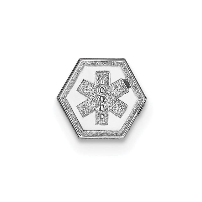 14K white gold pendants & charm