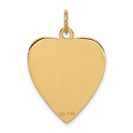 14K Heart-Shaped Red Enameled Medical Jewelry Pendant, 26 x 19mm view