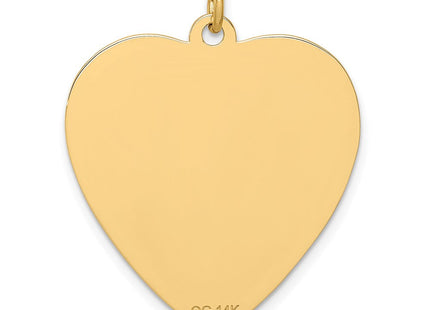14k Heart-Shaped Red Enameled Medical Jewelry Pendant (Style XM468)