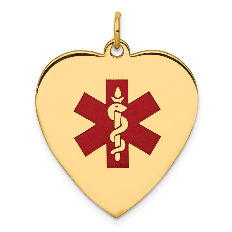 14K gold heart pendant