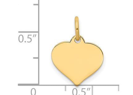 14K gold disc charm, alternate view