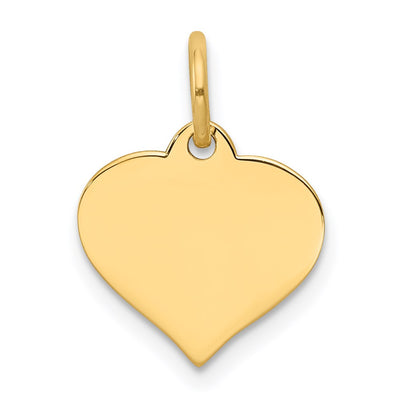 14K gold disc charm