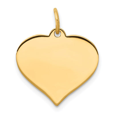 14K gold disc charm