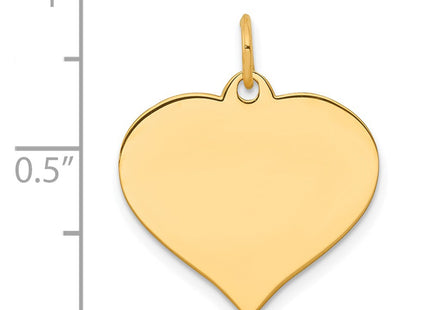 14K gold disc charm, alternate view