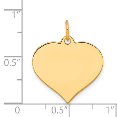 14K gold disc charm