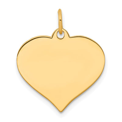 14K gold disc charm