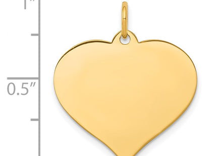 14K gold disc charm, alternate view