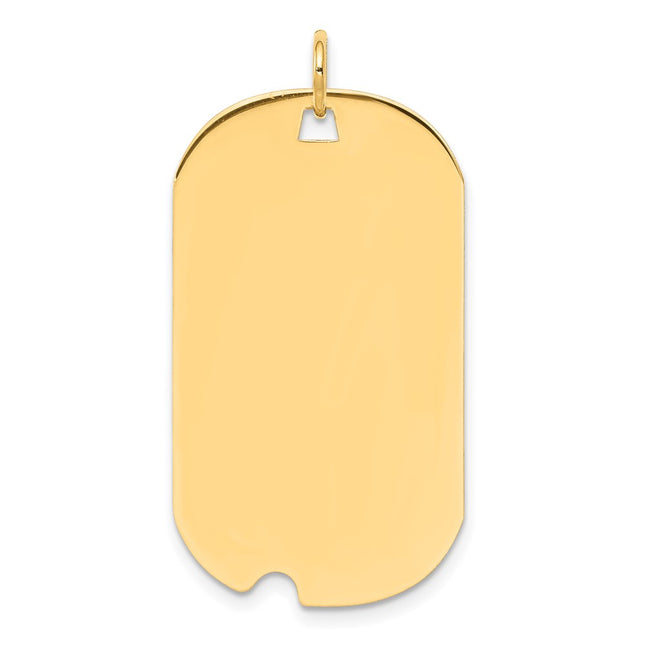 14K gold disc charm