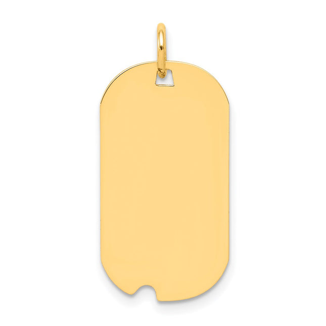 14K gold disc charm