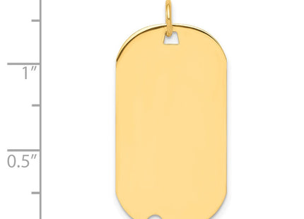 14K gold disc charm, alternate view