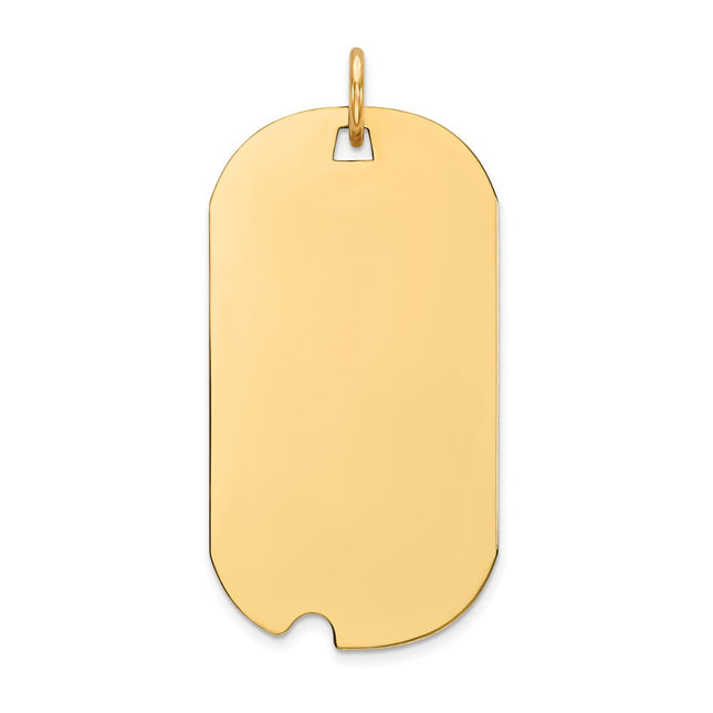 14K gold disc charm