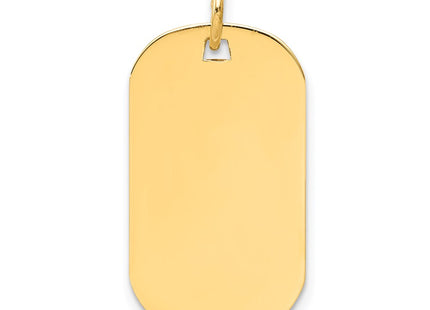 14K gold disc charm, alternate view