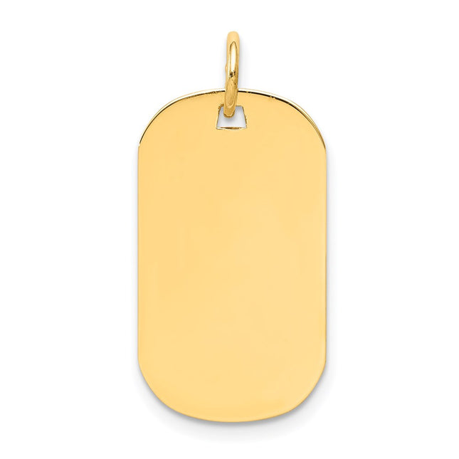 14K gold disc charm