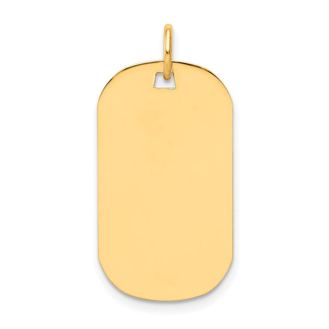 14K gold disc charm