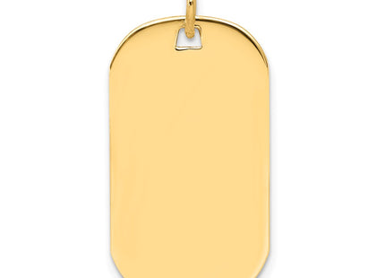 14K gold disc charm, alternate view