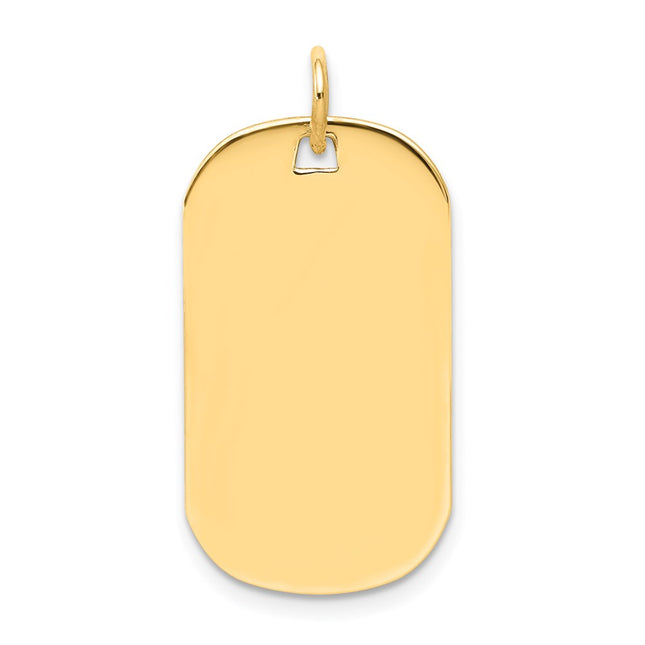 14K gold disc charm