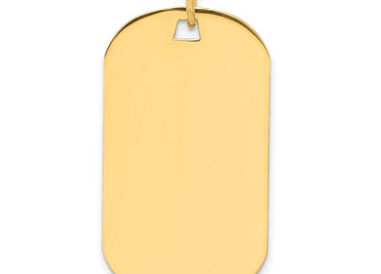 14K gold disc charm, alternate view