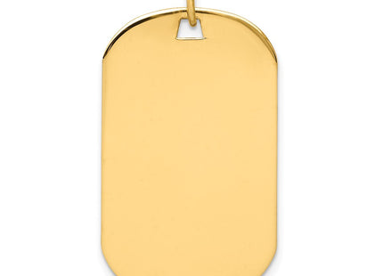 14K gold disc charm, alternate view