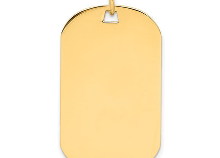 14K gold disc charm, alternate view