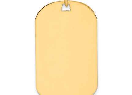 14K gold disc charm, alternate view
