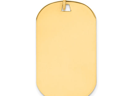 14K gold disc charm, alternate view