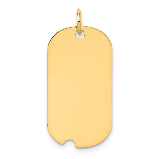 14K gold disc charm