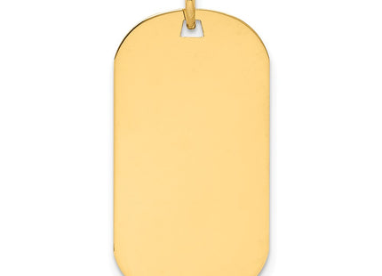 14K gold disc charm, alternate view