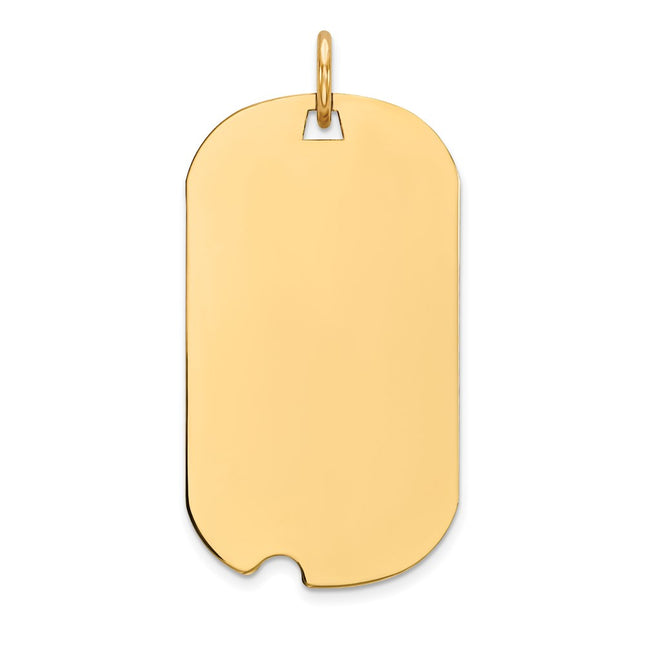 14K gold disc charm