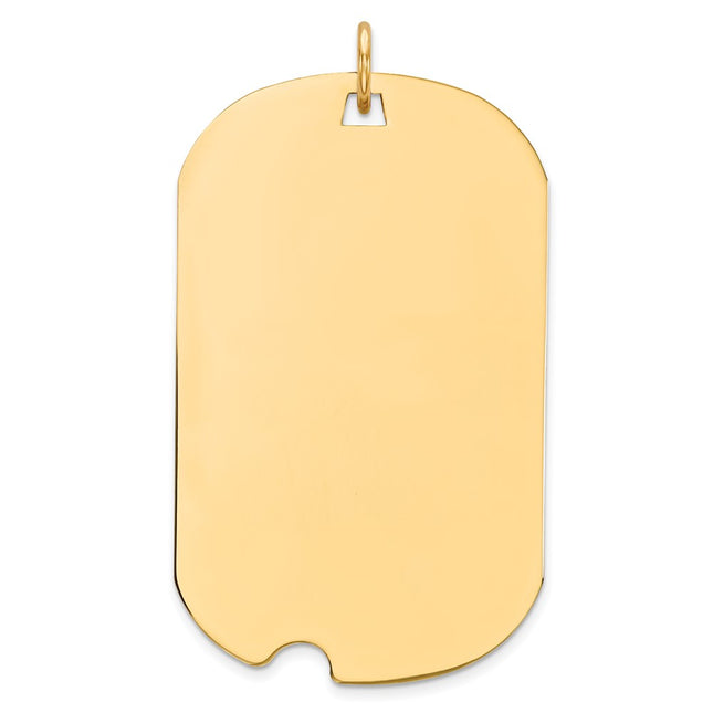 14K gold disc charm