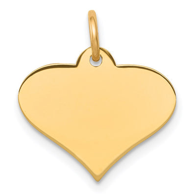 14K gold disc charm