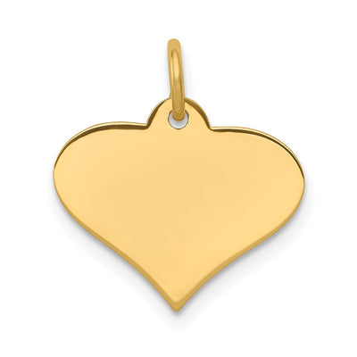 14K gold disc charm
