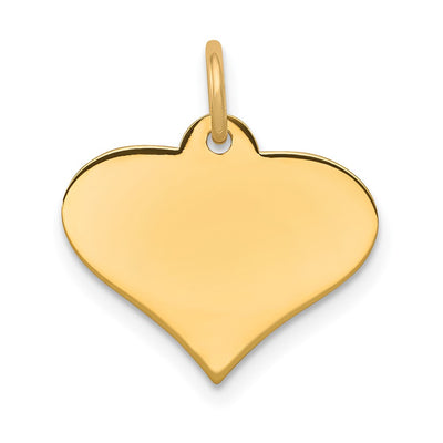 14K gold disc charm