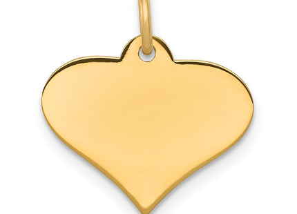 14K gold disc charm, alternate view