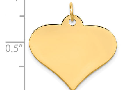 14K gold disc charm, another view