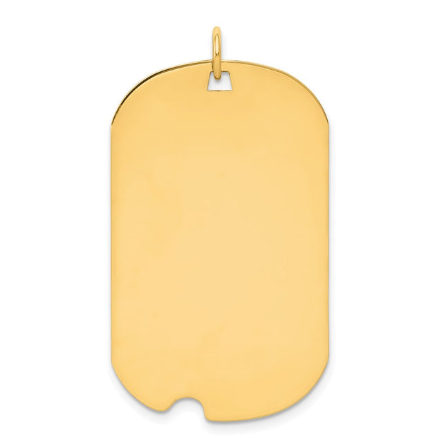 14K gold disc charm