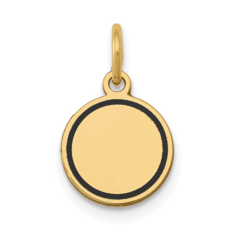 14K gold disc charm