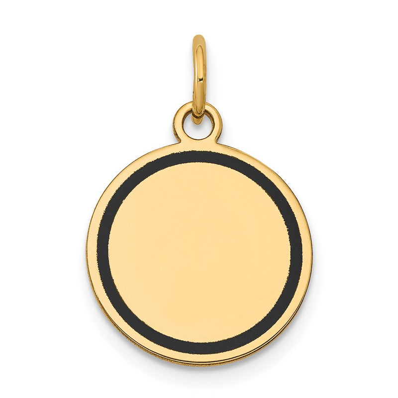 14K gold disc charm
