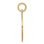 14K w/Enamel .027 Gauge Circular Engravable Disc Charm, 26.08 x 19.27mm view