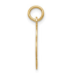 14K Plain .027 Gauge Engravable Quadrafoil Disc Charm view