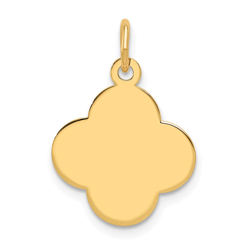 14K gold disc charm