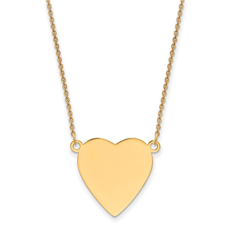 14K gold disc necklace