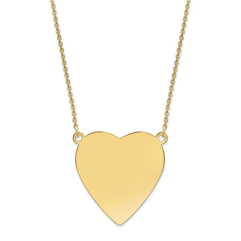 14K gold disc necklace