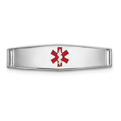 14K white gold plate bracelet
