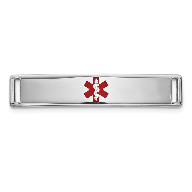 14K white gold plate bracelet