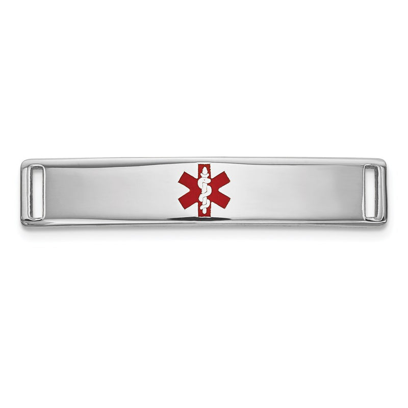 14K white gold plate bracelet