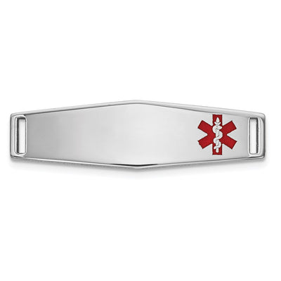 14K white gold plate bracelet