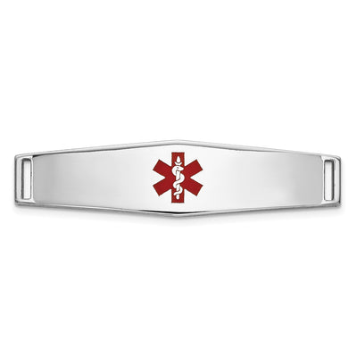 14K white gold plate bracelet